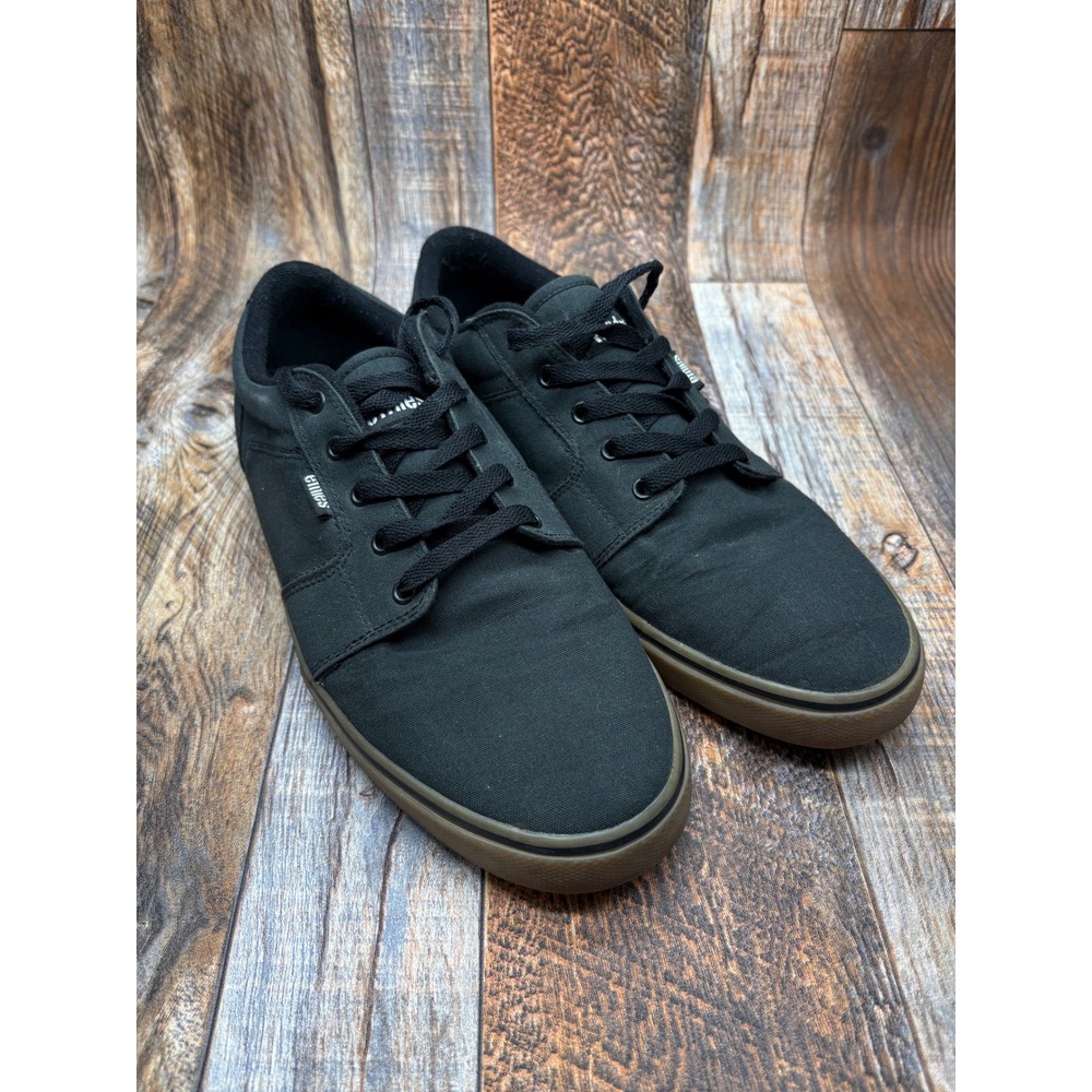 Etnies Subdivision Mens 11 Black Gum Low Top Skate Shoes ETF19MVL004I Canvas